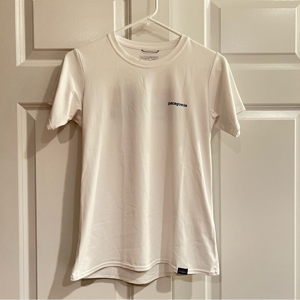 Patagonia White Logo Tee Shirt